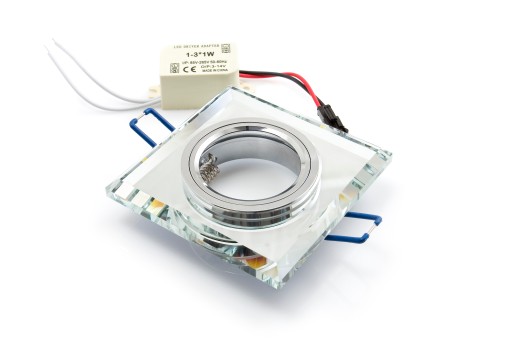 SADA HALOGÉNOVÉHO SKLA + LED ŽIAROVKA 10W + GU10 3000K