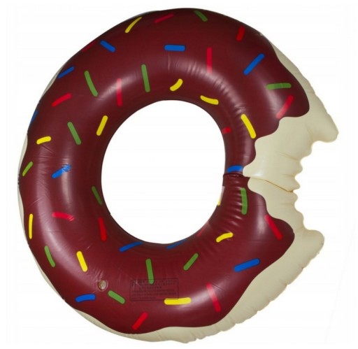 NAFUKOVACIE KOLESKO ČOKOLÁDOVÁ DONUTKA 59 cm #70