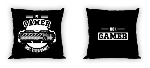 GAME bavlna OBLIEK NA VANKÚŠ 40x40 cm GAMER GAME GAMER