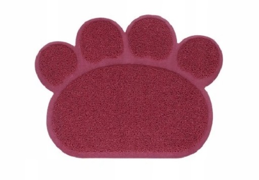 Podložka pod misku DOG CAT, protišmyková podložka Pink/Burgundy Rozmery. 30 x 40 cm
