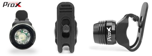 Predná lampa PROX NAOS 1-LED, čierna predná cyklistická lampa