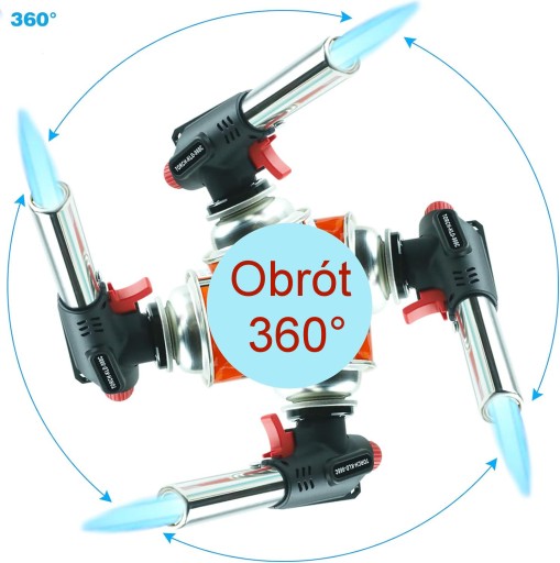 Plynový horák 360° Spájkovačka pre grilovaciu kartušu