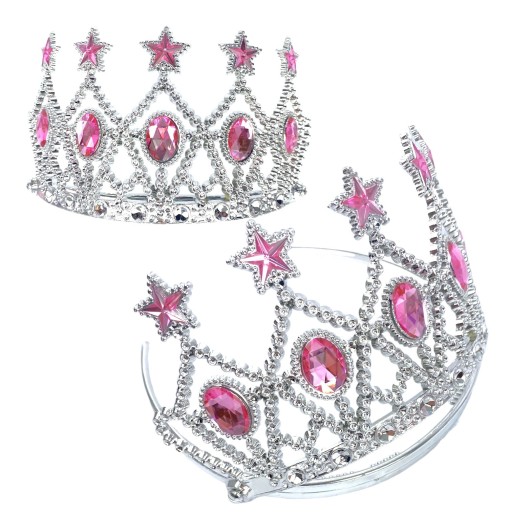 Šperková čelenka CROWN, lesklý outfit princeznej