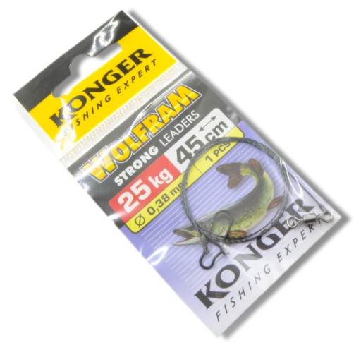 Konger Tungsten Leaders 45cm/25kg (1 ks)
