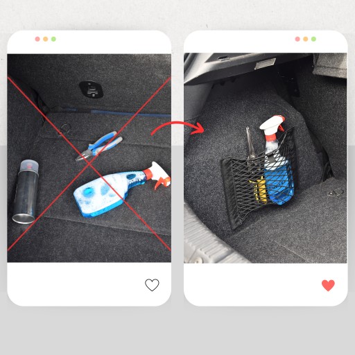 SIEŤKA NA VELCRO ORGANIZÁTOR NA KUFOR AUTA S