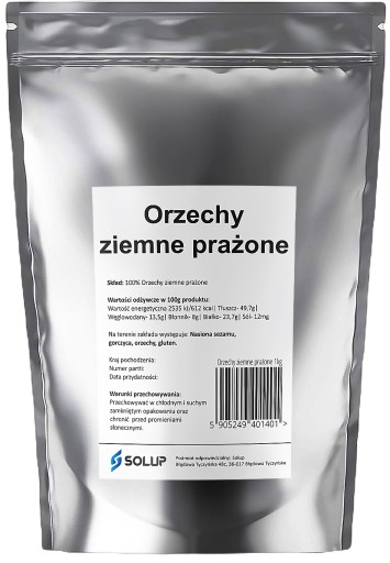 ARAŠIDY pražené, orechy Archaid, nesolené, 1kg