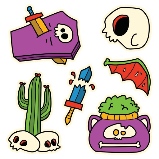 HALLOWEENSKÉ NÁLEPKY NA OKNÁ Dekorácia Mix 6 ks