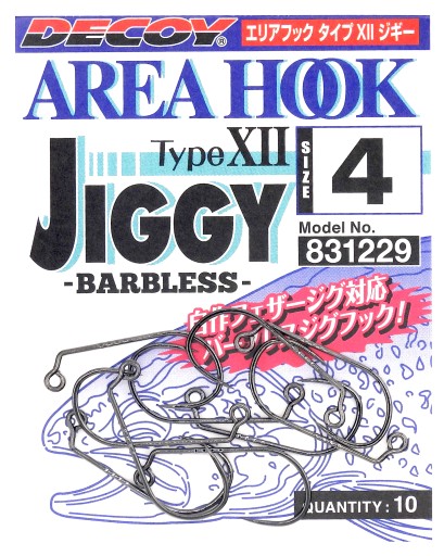Decoy Area háčik Typ XII Jiggy Barbless #4 / 10ks