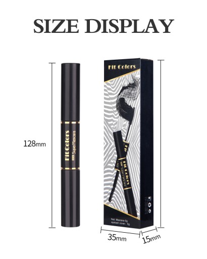4D Mascara Duo Double Tip Rýchloschnúca #2 Fialová