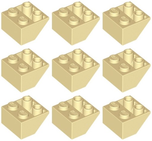 LEGO 3660 PREVÁDZANÝ ZÁSOBNÍK 2x2 piesok (12g) 9 ks.