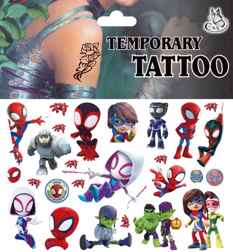 UMÝVAJÚCE TETOVANIE PRE DETI SPIDERMAN CG403