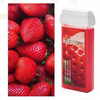 ITALWAX depilačný vosk v rolke, jahodový, účinný, 100ml