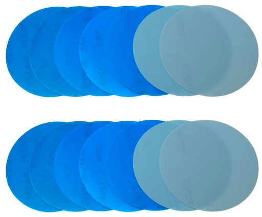 SADA VODNÝCH PAPIEROVÝCH SKLADIEB VELCRO 125mm P800-P3000
