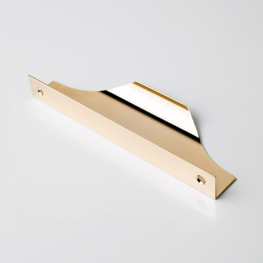 NÁBYTKOVÁ KĽÚČKA FRANCO EDGE 160/180MM ZLATÝ LESK