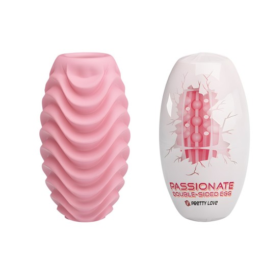 Vreckový masturbátor vášnivé obojstranné vajíčko Pretty Love EGG
