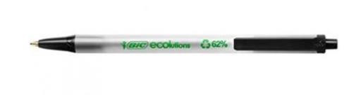 BIC ECOLUTIONS CLIC STIC guľôčkové pero, ČIERNA