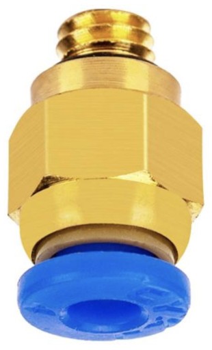 M6 PTFE KONEKTOR, SLEPÝ PC4-M6 BOWDEN