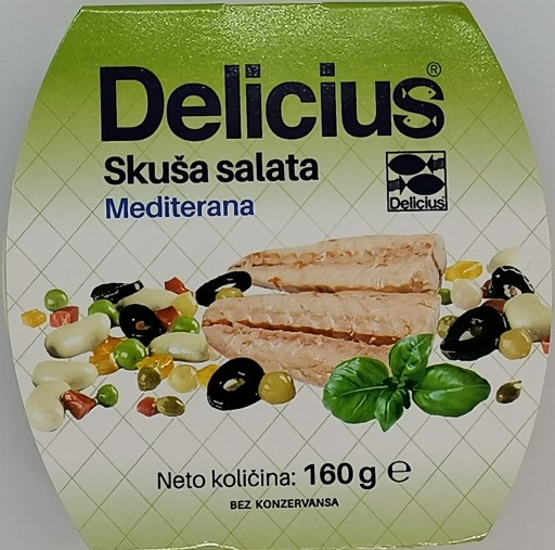 Delicius stredomorský šalát s makrelou 160 g