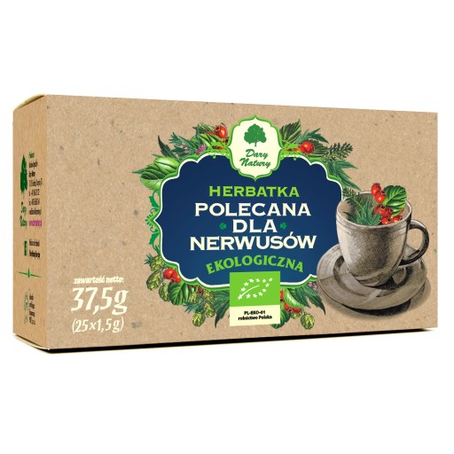 Bio čaj odporúčaný pre nervóznych ľudí 25x1,5g