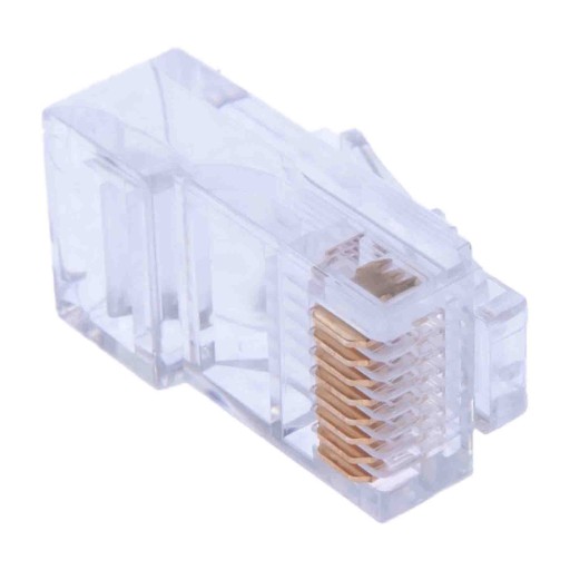 RJ45 8p8c kat. 5e zástrčky UTP, drôt, 50 ks