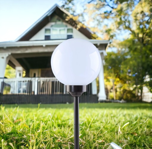 Garden Lamp LED SOLAR guľové solárne záhradné svietidlá biele 10 CM do záhrady