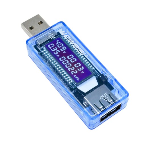 METER VOLTMETER USB NAPÄTIE TESTER AMPÉRMETER