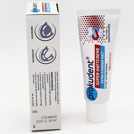 Prokudent neutrálny extra silný krém na zubné protézy 40g z NEMECKA