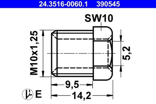 10x SKRUTKOVÝ KONEKTOR 24.3516-0060.1 ATE