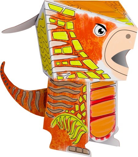 CubeHead. Model parasaurolophus
