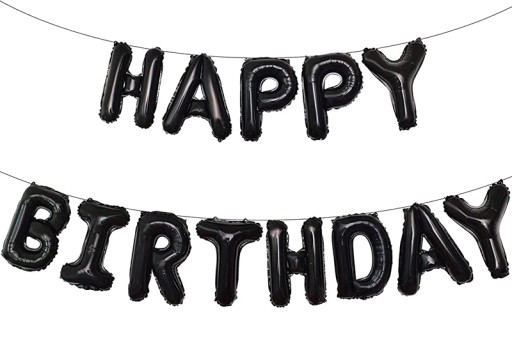 Fóliový balónový nápis HAPPY BIRTHDAY fólia 1-99.narodeninová girlanda PARTY