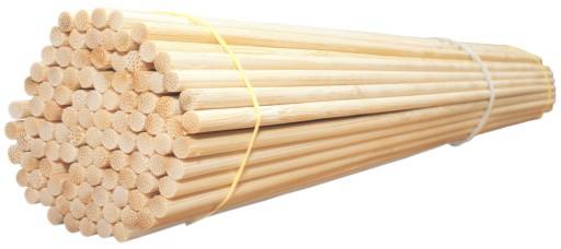 Tyčinky z cukrovej vaty 38 cm, 100 ks, okrúhle bambusové