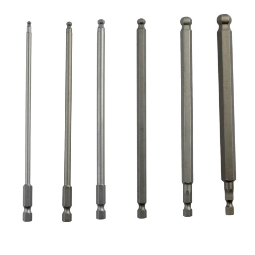Dlhý magnetický bit HEX H3 150 mm Guľôčkový hrot