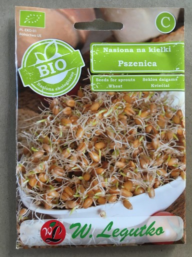 Semená na nakličovanie pšenice obyčajnej 30g BIO - Semená - W. Legutko