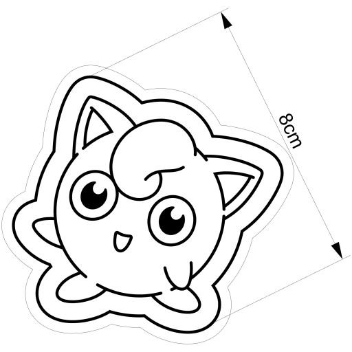 Vykrajovač na sušienky Pokemon Jigglypuff 1 8 cm