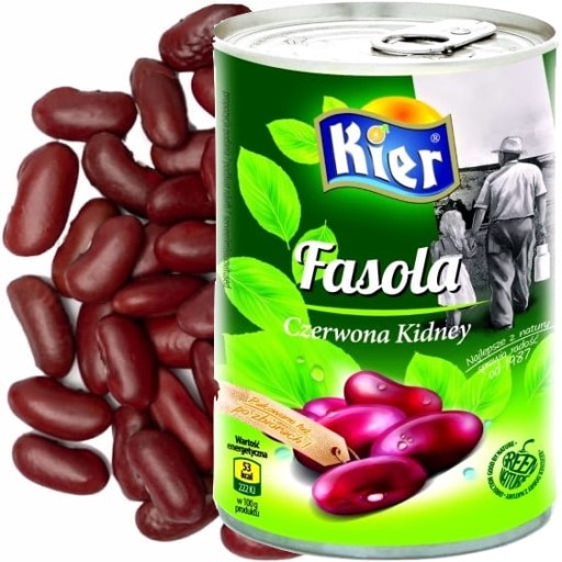 Talianske červené fazule Obličkové konzervované červené fazule 400g KIER