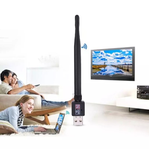 WIFI SIEŤOVÁ KARTA USB WI-FI ADAPTÉR + PL ANTÉNA
