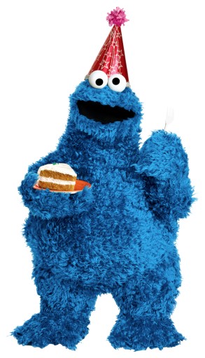 NÁLEPKA NA OKNO SEZAM STREET COOKIE MONSTER