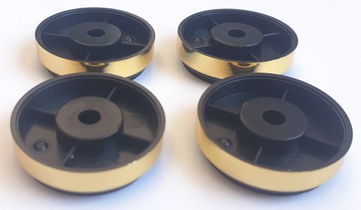 4x POUZDRO NOHY, priemer 30mm, PEVNE ZLATO