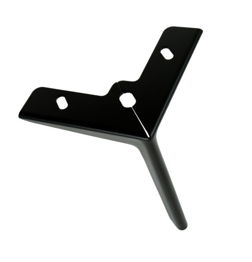 Diamantová nábytková noha 13 cm, moderná, čierna