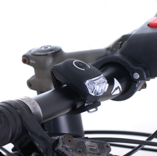 Cyklistická lampa na bicykel, LED predná a zadná, 2 kusy