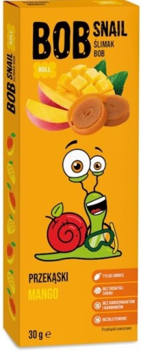 SNAIL SNACK Bob Slimák MANGO WRAP 30 g | OVOCIE PRÍRODNÉ