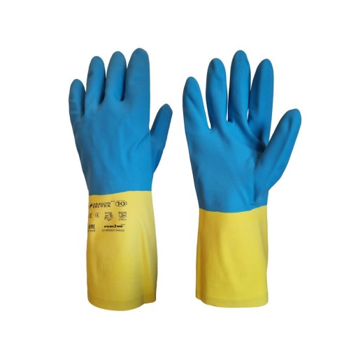 Neoprénové latexové ochranné rukavice RBI-VEX - Chemická odolnosť 10