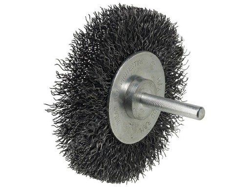 Kotúčová kefa so stopkou, vlnitý drôt 100mm VORSTAHL