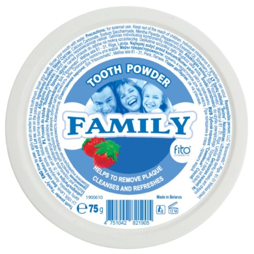 Zubný prášok Fitocosmetic Family 75g