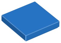 LEGO TILE 3068b 2x2 modrá (3g) 6 ks