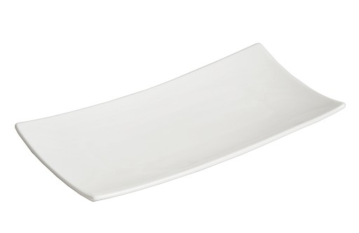 Porcelánový tanier BIELY OBDŽNÍKOVÝ 18x9 W-wa Sm