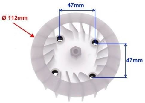 Ventilátor Magneta ventilátor na kolobežku 4T 139Qmb Gy6-50
