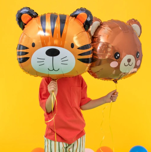 Fóliový balónik Teddy Bear Head Animals Birthday Party 55x58cm
