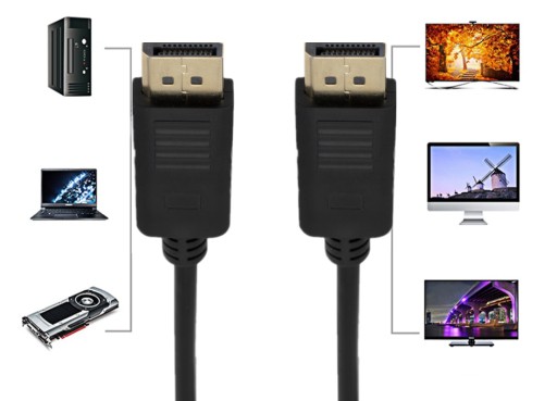DISPLAY PORT DP CABLE Kábel DisplayPort FHD + 4K