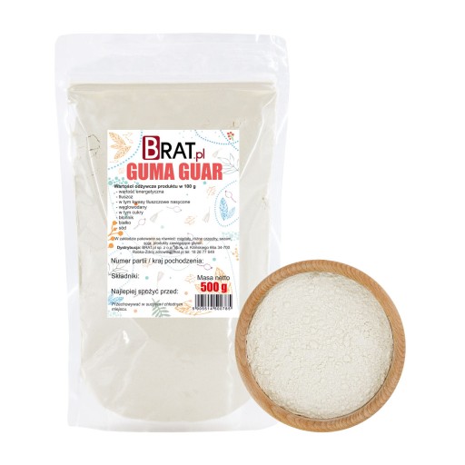 GUAR GUM 500g Prírodná čistá STRONG